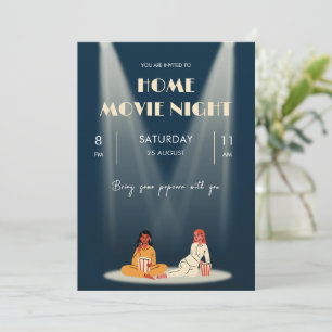 Invitation Cool Accueil Film Nuit noire Flyer