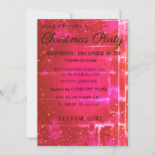 Invitation Cool, Branché, Beau, Noël rose