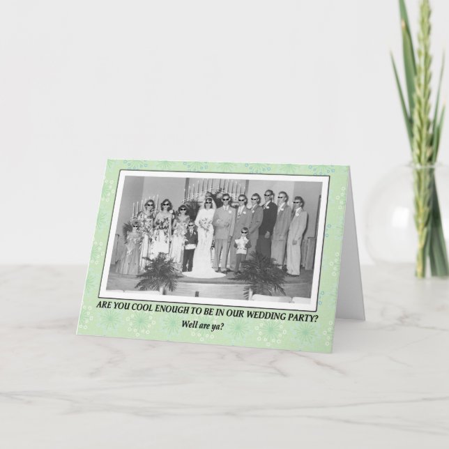 Invitation cool de la fête de mariage (Devant)