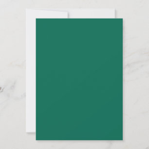 Invitation Cool Emerald Green 5" x 7" Blank Mariage échantill