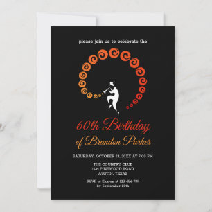 Invitation Cool Jazz Trumpet Musicien 60e fête d'anniversaire