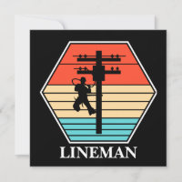 Cool Lineman Vintage Sunset