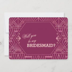 Invitation Cooper Rose Great Gatsby 1920 Mariage Bridesmaid