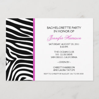 Invitation Copie de zèbre