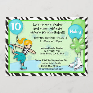 Invitation Copie de zèbre d'invitation d'anniversaire de