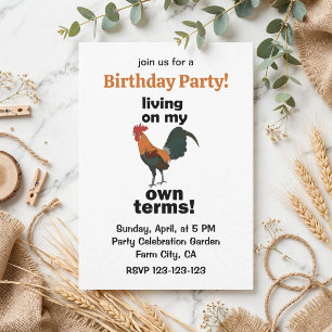 Invitation Coq sauvage vivant à ma manière