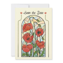 Coquelicots en Verre Cathédrale pour Sauvegarder l