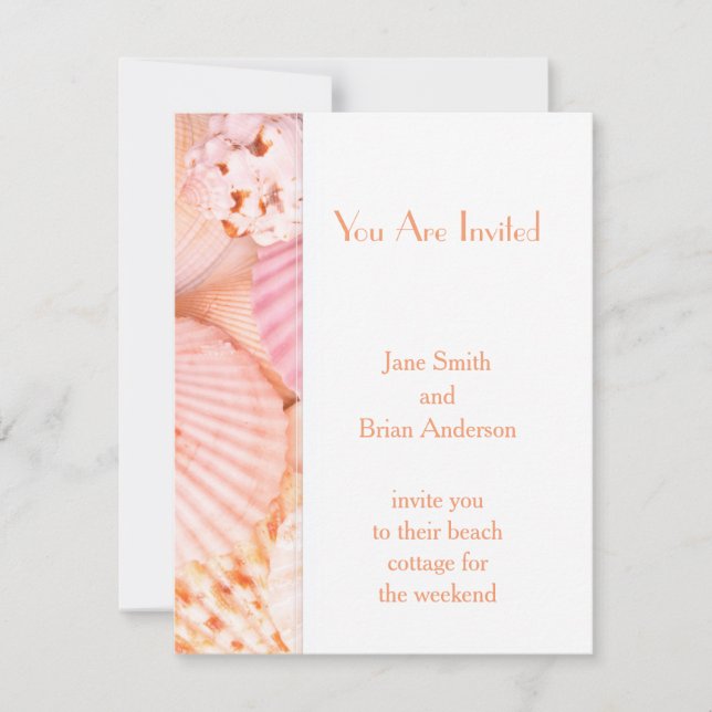 Invitation Coques roses (Devant)