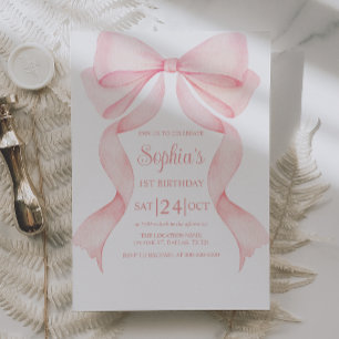 Invitation Coquette Anniversaire Premier avec Ruba