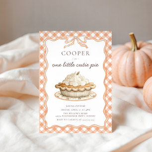 Invitation Coquette Bow Cutie Pie 1er Anniversaire