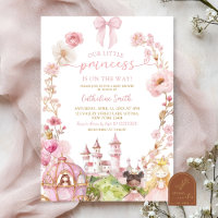 Coquette Bow rose Princess Kingdom Baby shower