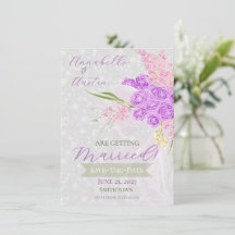 Coquette Ruban transparent en rose Bouquet Save-Th