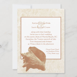 Invitation Coquillage/ Mariage
