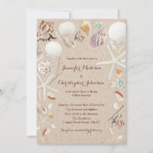 Coquillages & Starfish sur la plage Mariage