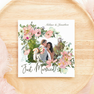 Invitation Coquille d'oeuf et floral rose mariage