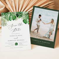 CORA Tropical Beach Palm Leaf Photo Enregistrer la