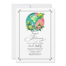 Corail, Turquoise et Lime Marges et Mariage