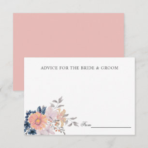 Invitation Coral & Navy Flowers Mariage Conseils ou recette I