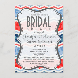 Invitation Coral Orange et Empreinte de léopard bleu clair