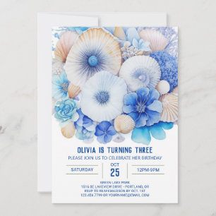 Invitation Coral Reef Discovery Boy Anniversaire