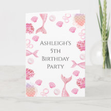 Coral rose Sirène Thème Anniversaire
