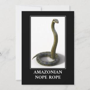 Invitation Corde de Nope Amazonienne - Anaconda Snake Danger