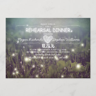 Invitation cordes de lumières lucioles souper de répétition r