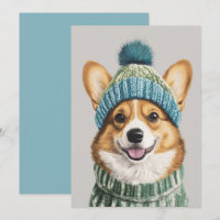 Corgi Coquet dans son Équipement d'Hiver