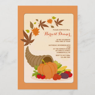 Invitation Corne d'Abondance
