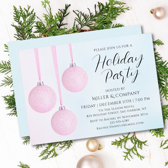 Invitation Corporate Modern Script Fête de Noël (Créateur téléchargé)