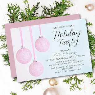 Invitation Corporate Modern Script Fête de Noël
