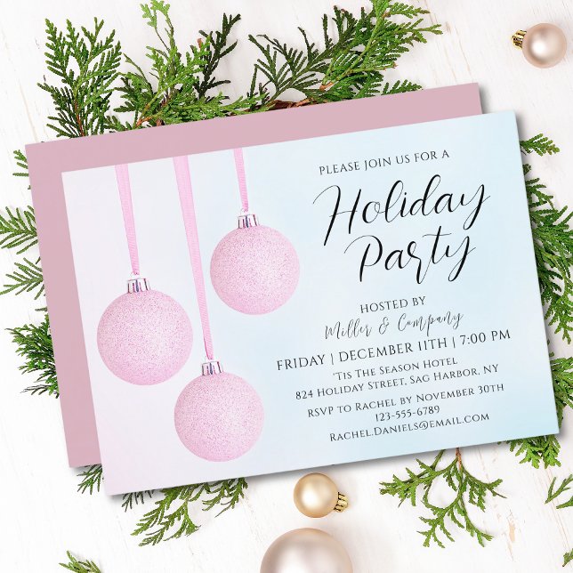 Invitation Corporate Modern Script Fête de Noël (Créateur téléchargé)