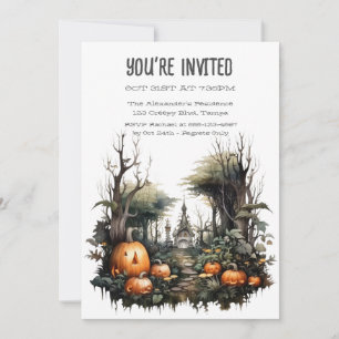 Invitation Correctif citrouille personnalisé