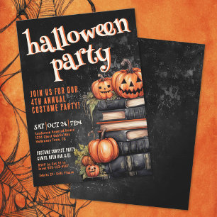 Invitation Costume annuel citrouille Halloween Party