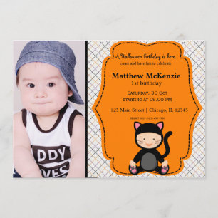 Invitation Costume d'anniversaire d'Halloween