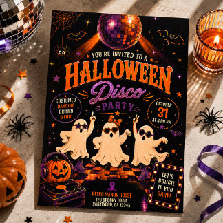 Invitation Costume de disco rétro pour Halloween