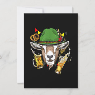 Invitation Costume de fête de la bière pour chèvre en Lederho