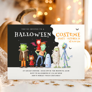 Invitation Costume d'Halloween Enfants