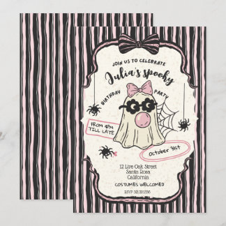 Invitation Costume mignon Halloween fête d'anniversaire
