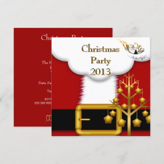 Invitation Costume Père Noël de Noël