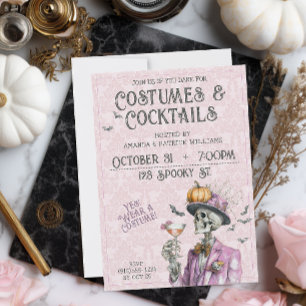 Invitation Costume Steampunk Cocktails Adulte Halloween
