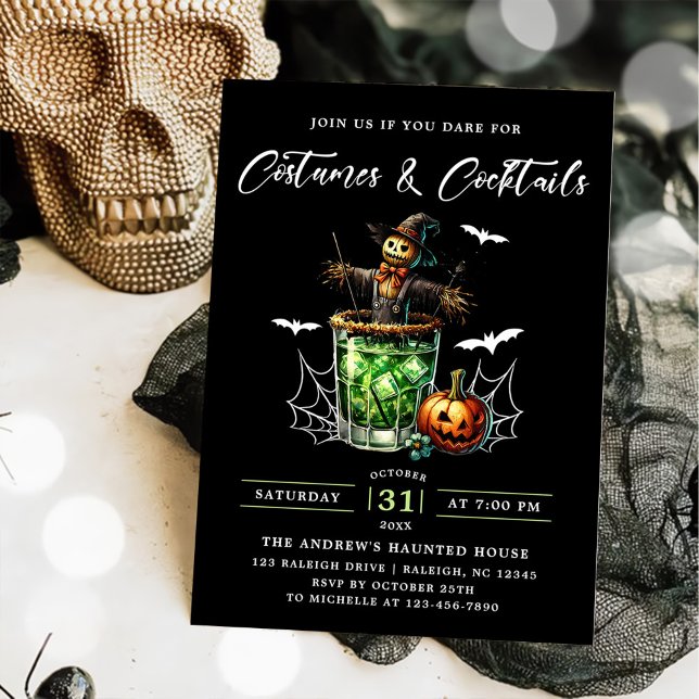 Invitation Costumes & Cocktails Fête d'Halloween (Créateur téléchargé)