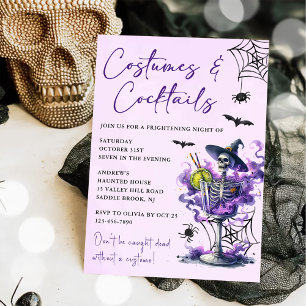 Invitation Costumes & Cocktails Fête d'Halloween