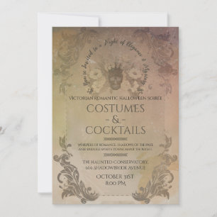 Invitation Costumes et cocktails d'Halloween gothiques victor