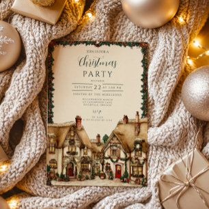 Invitation Cosy Village de vacances Noël