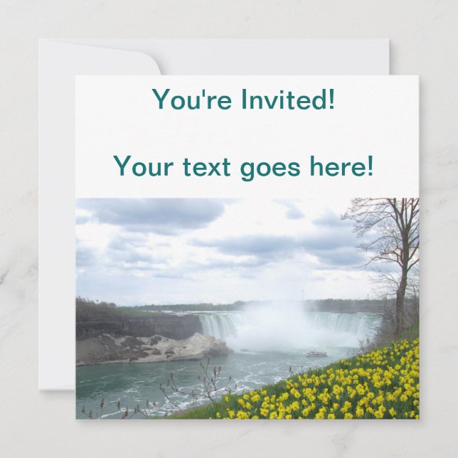 Invitation Côté canadien de Niagara Falls (Devant)