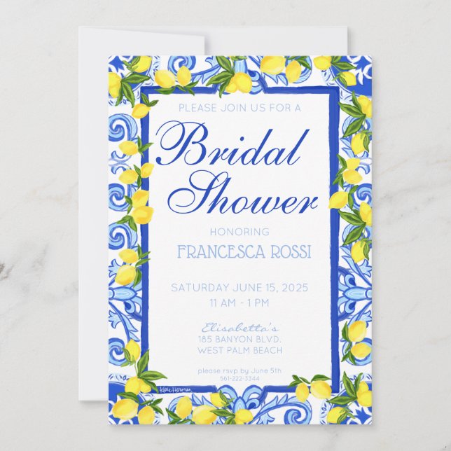 Invitation Côte d'Amalfi (Devant)