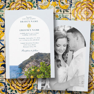 Invitation Côte d'Amalfi Arc Italie Citrons Mariage Photo