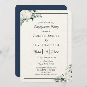 Invitation Coton d'Eucalyptus Felt Ecru v2 Engagement Party