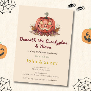 Invitation Cottagecore Halloween Citrouille